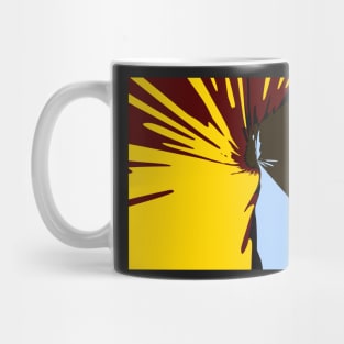 Waterfall Blue Yellow Brown Composition Mug